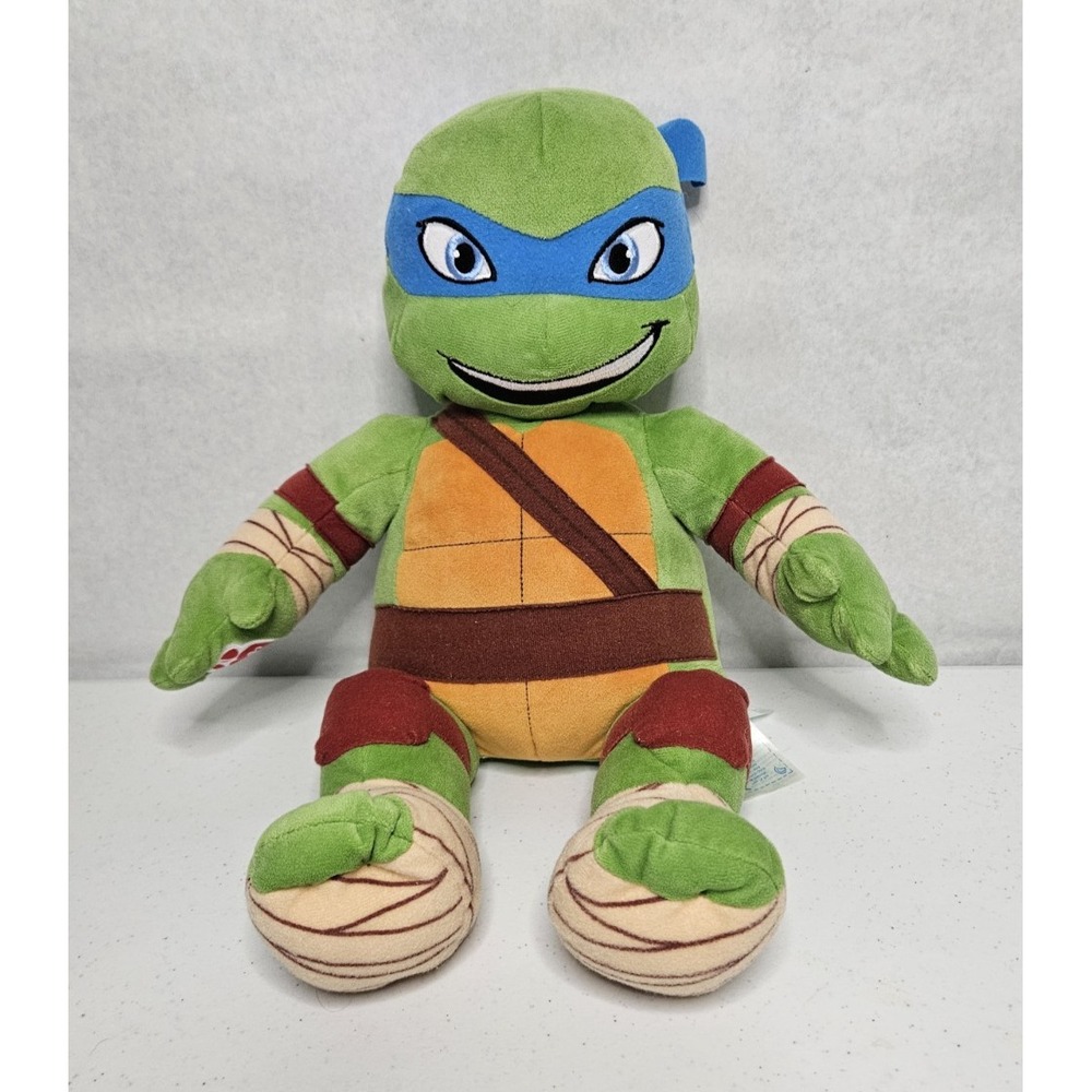 Build Bear Leonardo Plush Teenage Mutant Ninja Turtles Nickelodeon 2014 TMNT